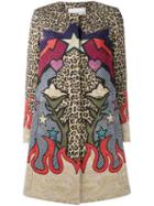 Mary Katrantzou Leopard Western Print Coat