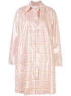 Mansur Gavriel Check Raincoat - Pink