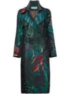 Issey Miyake Jungle Print Trench Coat