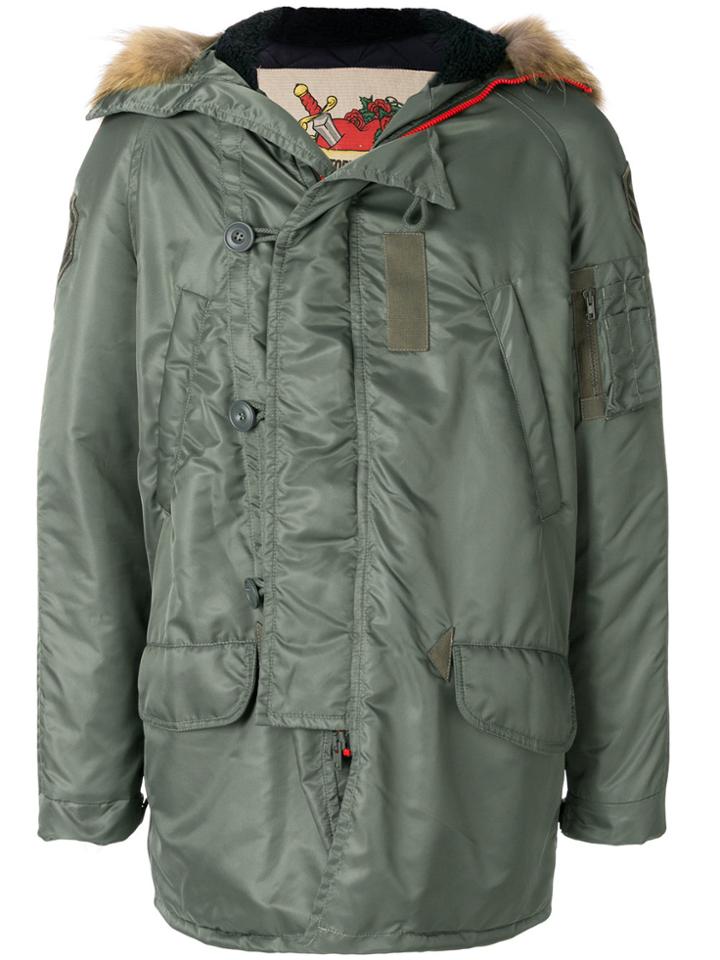 History Repeats Military Hooded Parka - Green