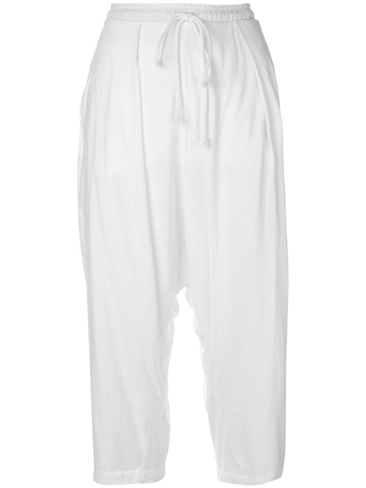 Lost & Found Rooms Drop-crotch Cropped Trousers - White