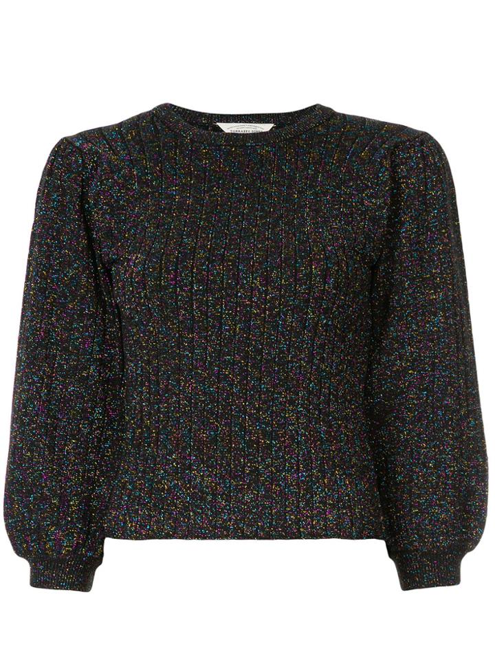 Torrazzo Donna Cropped Sleeves Jumper - Black