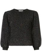 Torrazzo Donna Cropped Sleeves Jumper - Black