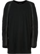 Ann Demeulemeester Bird Back Embroidery Sweatshirt - Black