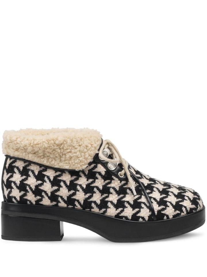 Gucci Houndstooth Bootie - Black