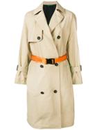 Heron Preston Contrast Back Trench Coat - Neutrals