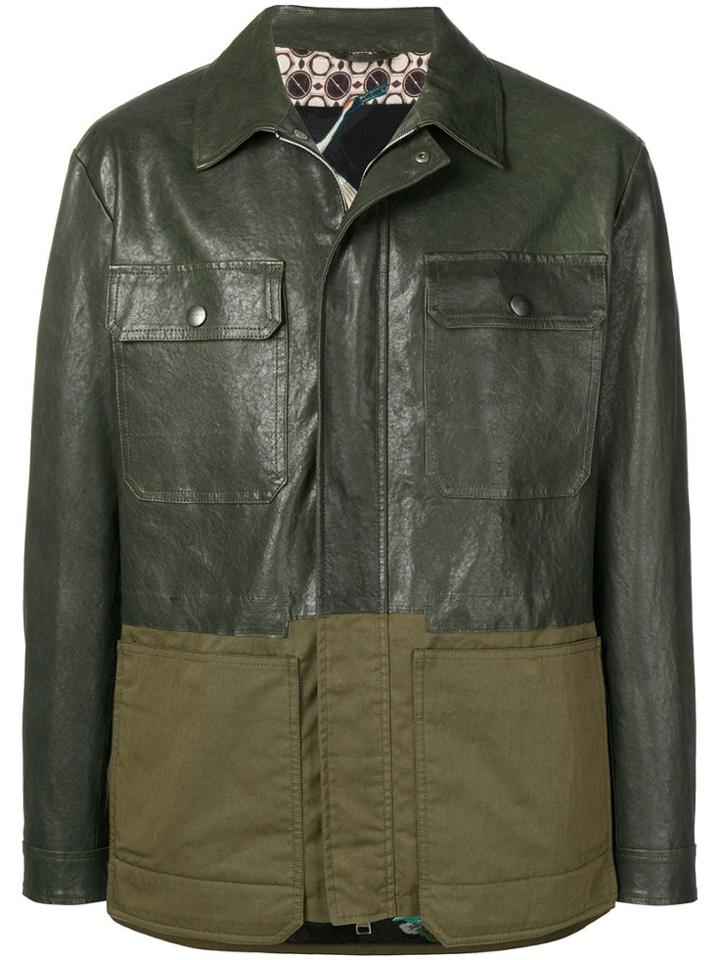 Etro Contrast Panel Jacket - Green