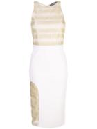 Haney Nadina Panelled Dress - White