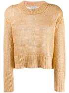 Forte Forte Cropped Chunky Jumper - Yellow