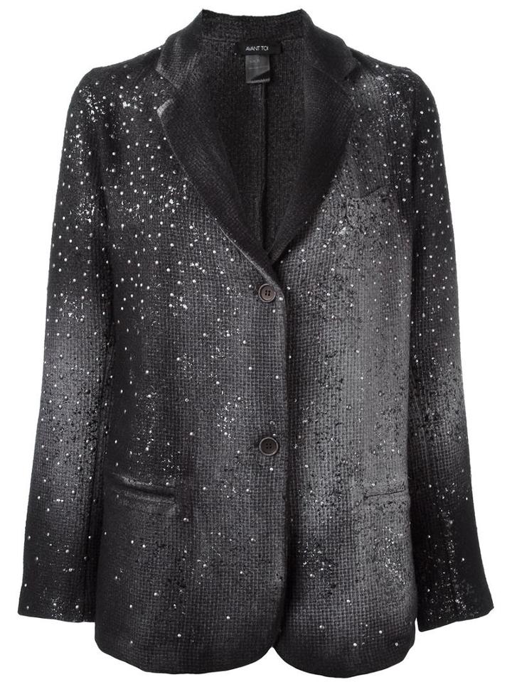 Avant Toi 'americana' Blazer, Women's, Size: Xs, Black, Virgin Wool/polyamide/aluminium