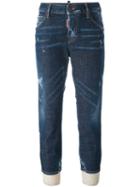 Dsquared2 'cool Girl' Cropped Jeans, Size: 38, Blue, Cotton/spandex/elastane/silk