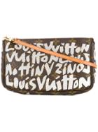 Louis Vuitton Vintage Monogram Graffiti Pouch - Brown