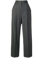 Theory Tailored Wide-leg Trousers - Grey