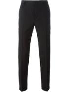 Prada Cropped Tapered Trousers, Men's, Size: 46, Black, Virgin Wool