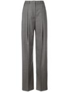 Jil Sander Navy Tailored High-waisted Trousers - Grey
