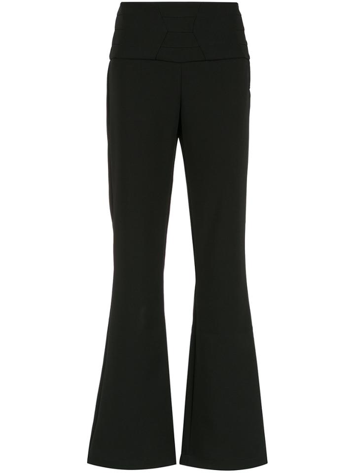 Olympiah Sisa Flared Trousers - Black