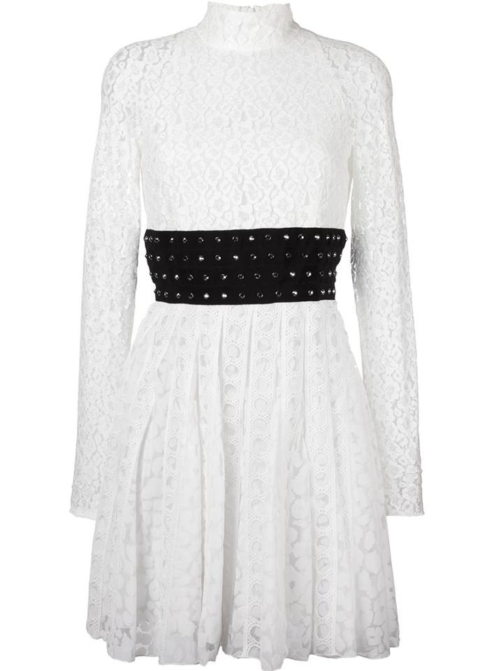 Giamba Lace Sheer Longsleeved Dress