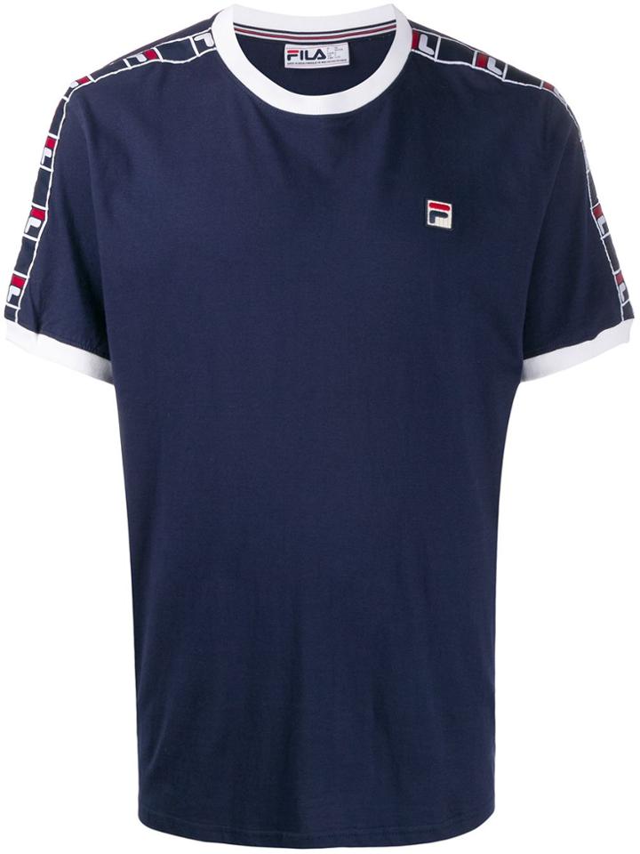 Fila Logo Embroidered T-shirt - Blue