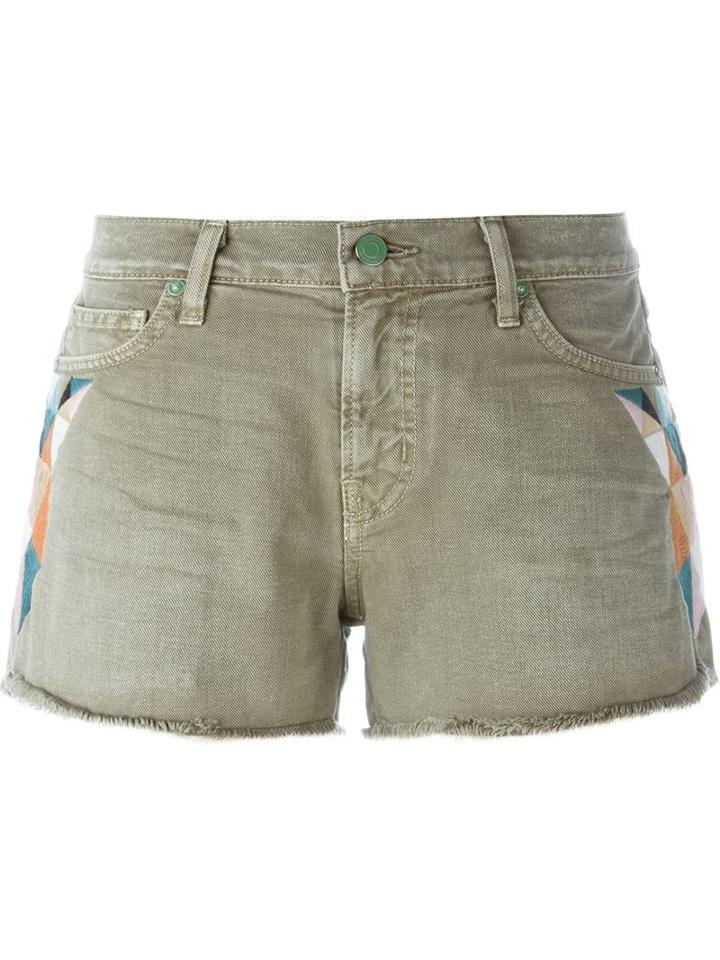 Sandrine Rose Embroidered Detail Denim Shorts