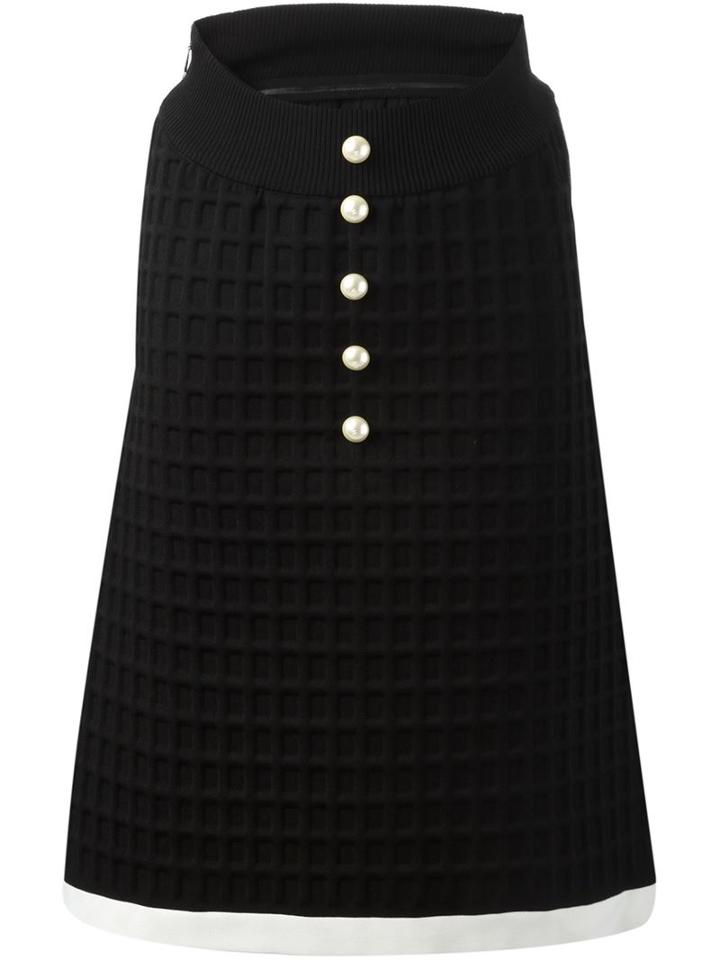 Chanel Vintage Neoprene Skirt
