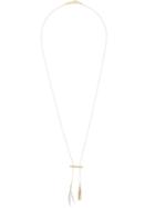 Isabel Marant Hanging Feather Necklace, Women's, Metallic
