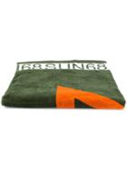 Sun 68 Logo Print Beach Towel - Green