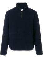 Ami Alexandre Mattiussi Half Zipped Sweatshirt - Blue