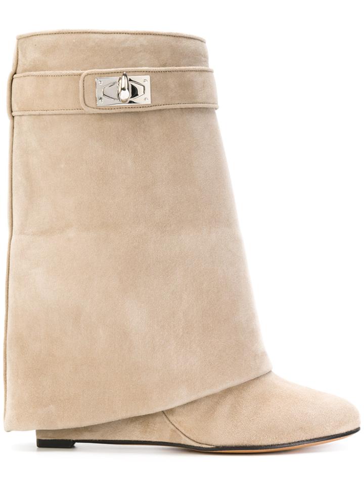 Givenchy Shark Lock Boots - Nude & Neutrals