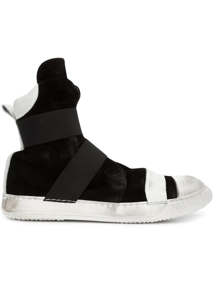 Masnada Hi-top Sneakers, Men's, Size: 42, Black, Rubber/leather