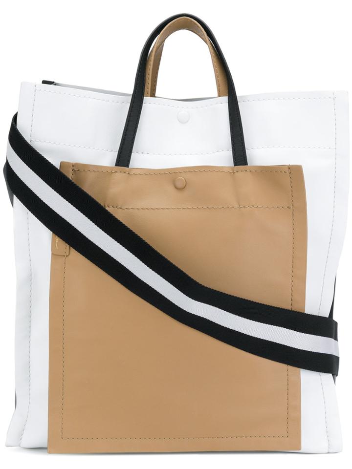 3.1 Phillip Lim Accordion Tote - White