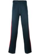 Burberry Side Stripe Track Pants, Men's, Size: Medium, Blue, Nylon/spandex/elastane/viscose