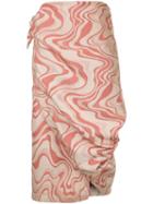 Comme Des Garçons Pre-owned Wrap Around Skirt - Brown