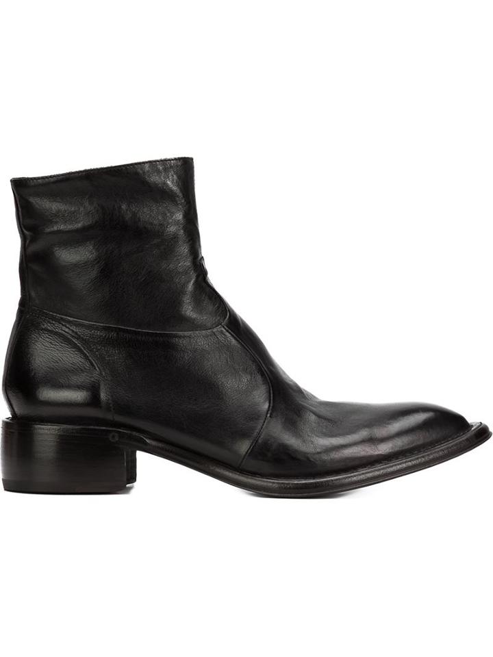 Silvano Sassetti Side Zip Boots, Women's, Size: 38, Black, Leather