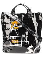 Comme Des Garçons Shirt Printed Tote Bag - White