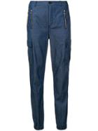 Karl Lagerfeld Denim Cargo Trousers - Blue