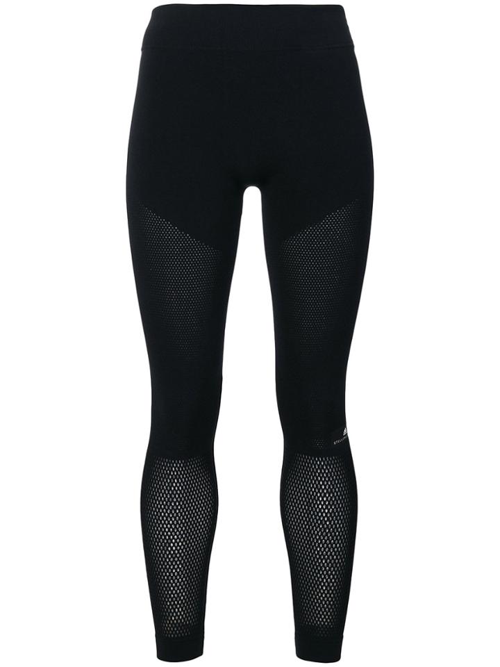 Adidas By Stella Mccartney High Intensity Warp Knit Leggings - Black