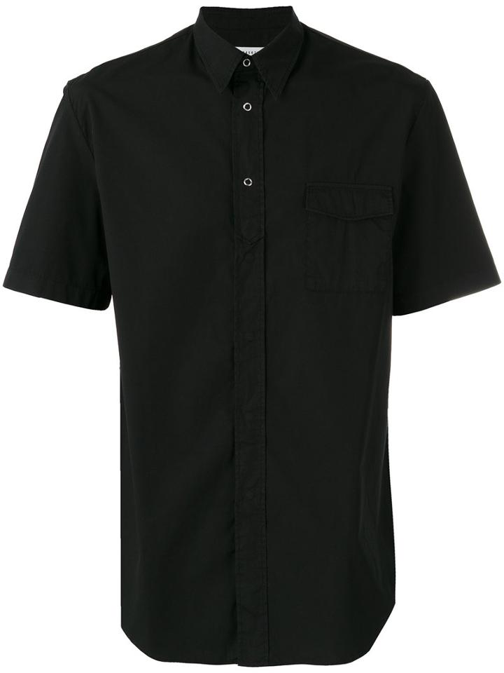 Maison Margiela - Short Sleeve Shirt - Men - Cotton - 43, Black, Cotton