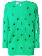 Versace Pre-owned Cutout Jumper - Green