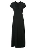 Carolina Herrera Leaf Trimmed Dress - Black