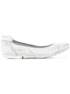 Hogan 'wrap' Ballerina Shoes - Grey