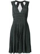 Antonino Valenti V-neck Knitted Midi Dress - Black