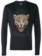 Lion Print Sweatshirt - Men - Cotton - S, Black, Cotton, Just Cavalli