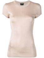 Tom Ford Ribbed Round Neck T-shirt - Neutrals