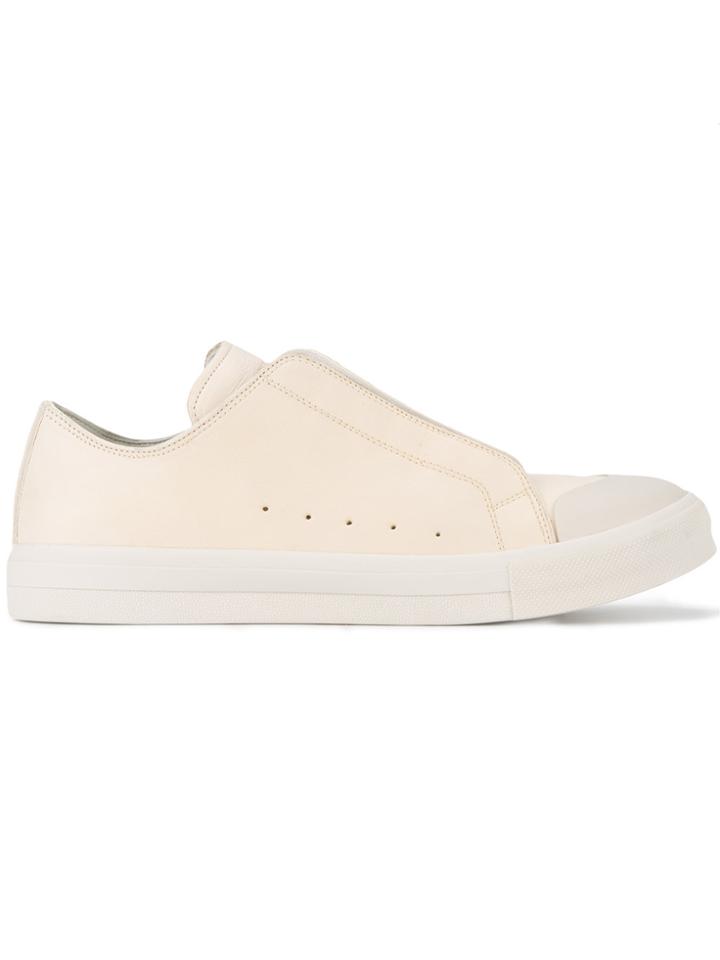 Alexander Mcqueen Ivory Leather Court Sneakers - White