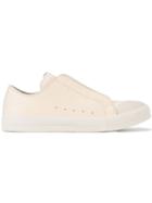 Alexander Mcqueen Ivory Leather Court Sneakers - White
