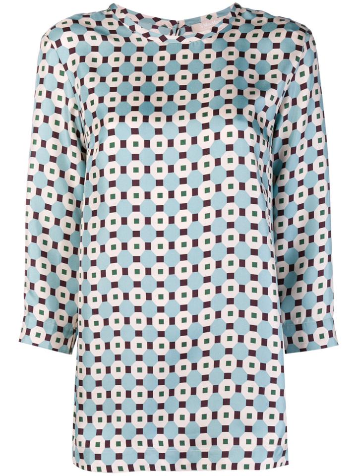 's Max Mara Graphic Print Blouse - Blue