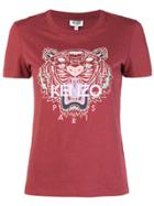 Kenzo Tiger Print T-shirt - Red