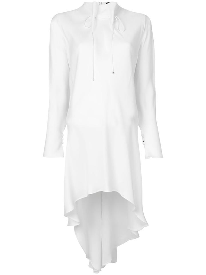 Giorgio Armani High Low Hem Dress - White