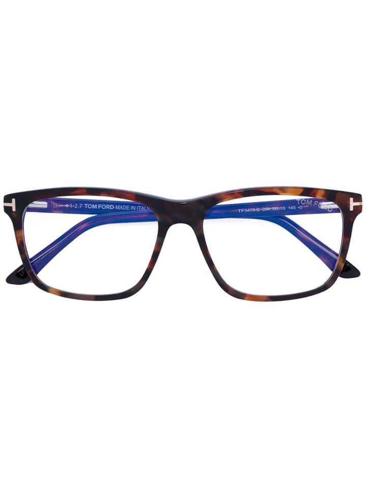 Tom Ford Eyewear 054 Blue Control Glasses - Brown