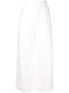 Matteau Cropped Summer Trousers - White